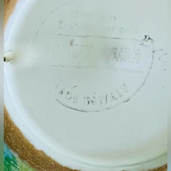 Vintage 1990 Italian Chiara Cerinotti Green, Blue & Purple Handmade Ceramic Bowl - Picture 7 of 9